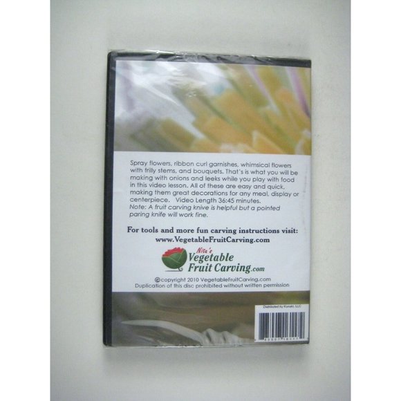 Nita's Fanciful Leeks Onions Garnishes DVD Vegetable Fruit Carving Instruction - Picture 3 of 3